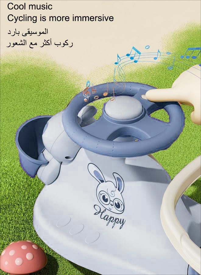 Twist Car,Ride On Toys Children's Swing Car With Music And Lighting Children's Toys Raise The Backrest Height Push Handle With Guardrail Anti Rollover Suitable For Children Aged 1-6 Boys And Girls - Image 4