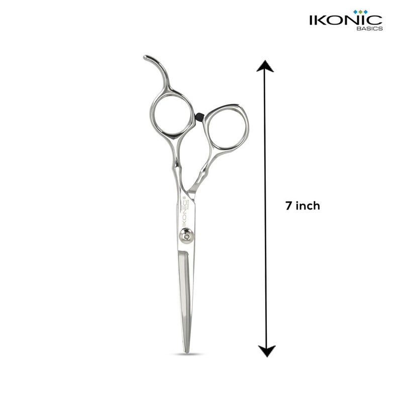 IKONIC مقص قص الشعر الأساسي إكونيك 717C - 7" مقصات شعر من الفولاذ المقاوم للصدأ للتخفيف، تصفيف الشعر، صالون الحلاقة/التجميل، الاستخدام المهني/الشخصي للرجال والنساء - Image 2