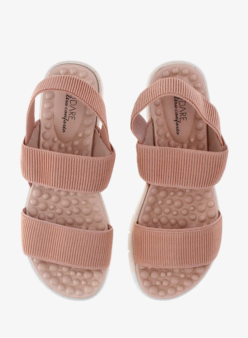 Modare Nude Sandals for Women with Back Strap – Stylish & Supportive sling Back Ladies Sandals for Women | Best Price UAE