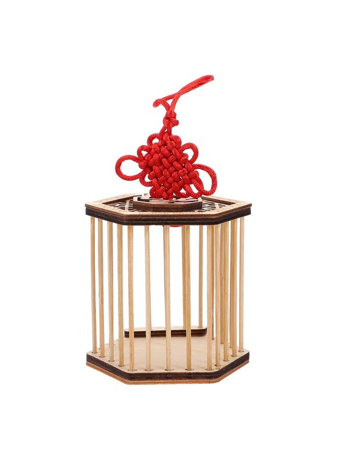 balacoo balacoo Wooden Grasshopper Cage: Grasshopper Cage Cricket Cage Habitat Critter Breeding Cages Cricket Feeder Reptiles Wild Life Crawling Toys for Reptiles  - Image 1