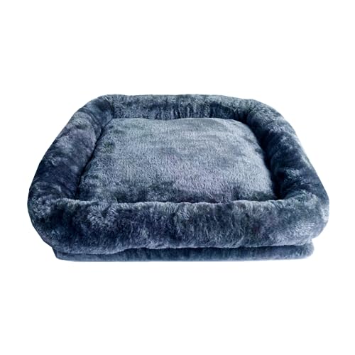 SHENGOCASE Cat Tree Tower Accessories Replacement Parts Top Cushion Bed Cover for Cat Perch with Elastic Band 138 x 138 Grey - Image 1