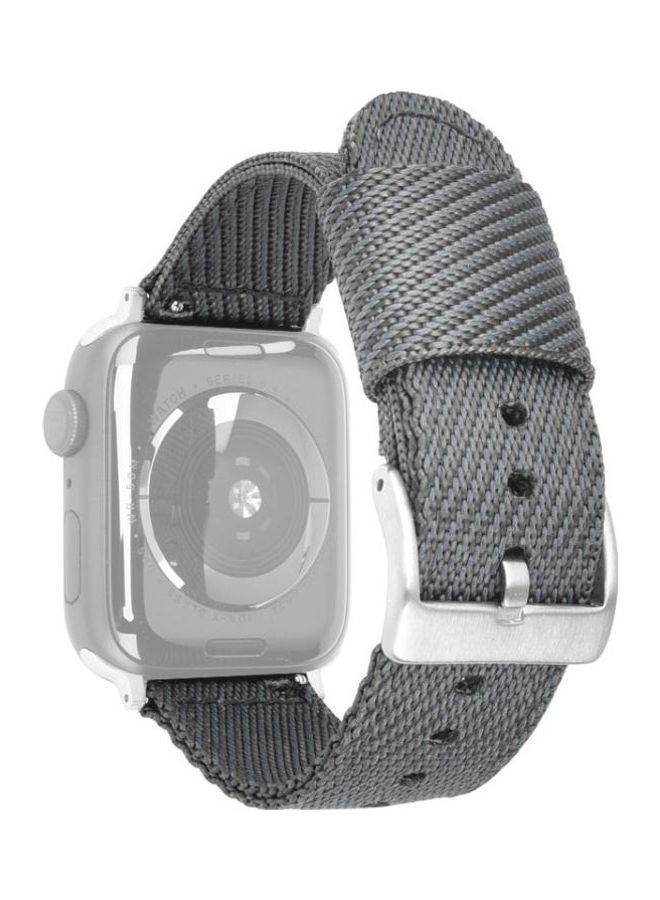 NIBEMINENT Replacement Strap For Apple Watch Series Grey - Image 1