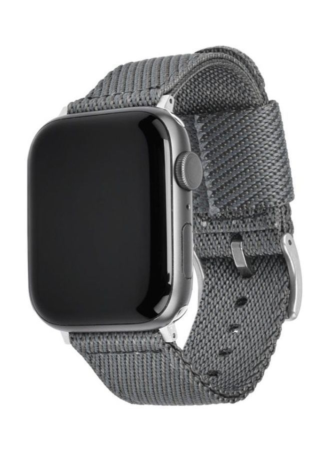 NIBEMINENT Replacement Strap For Apple Watch Series Grey - Image 2