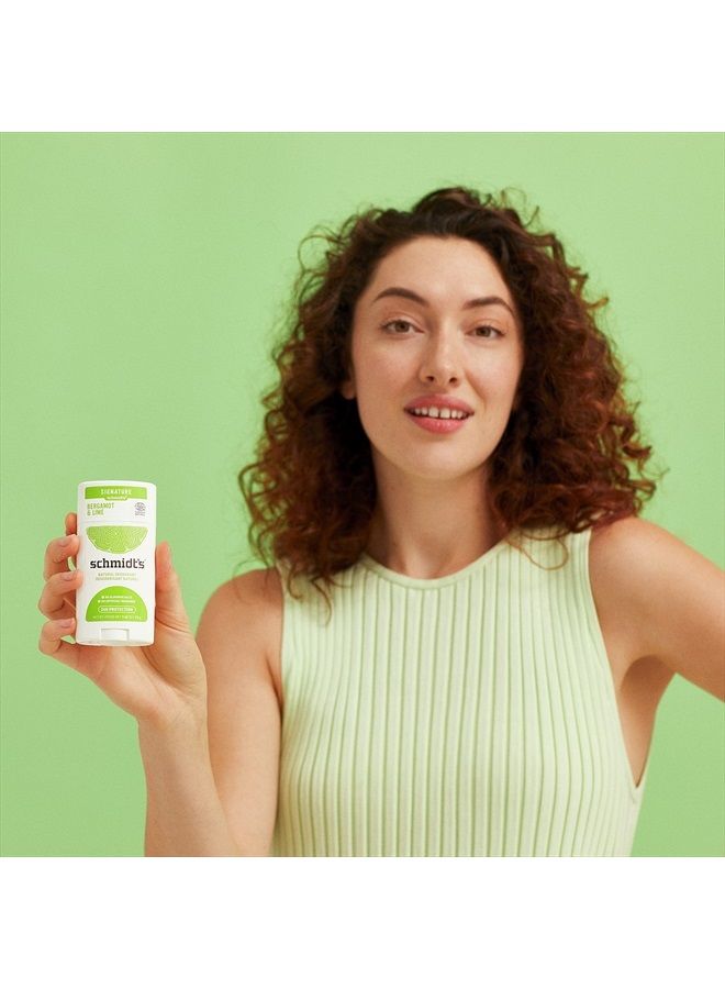 schmidt's Aluminum Free Natural Deodorant for Women and Men, Bergamot + Lime with 24 Hour Odor Protection, Certified Cruelty Free, Vegan Deodorant,3.25 Ounce (Pack of 3) - Image 3