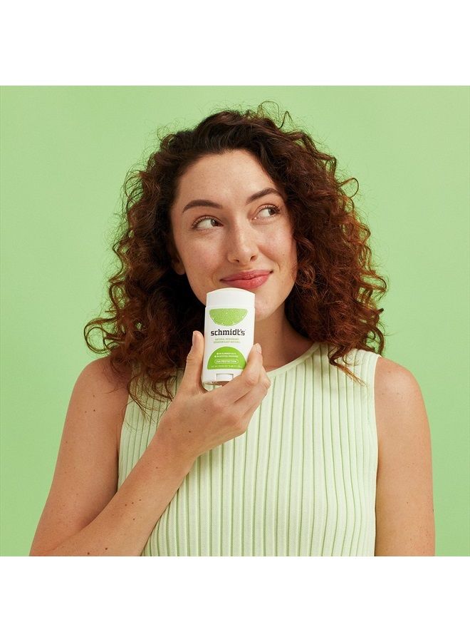 schmidt's Aluminum Free Natural Deodorant for Women and Men, Bergamot + Lime with 24 Hour Odor Protection, Certified Cruelty Free, Vegan Deodorant,3.25 Ounce (Pack of 3) - Image 2