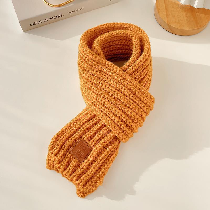 وشاح أطفال للفتيات والفتيان وشاح صوف محبوك ربيعي وخريفي جديد دافئ لطيف ذو أكمام ناعمة ومريحة - Image 1