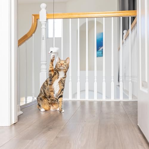 SPOT A-Door-Able Bouncing Mouse Cat Toy - Hanging Rattle & Catnip Interactive Toy, Entertain Cats for Hours, Indulge Natural Hunting Instincts, Provide Mental Stimulation, Suspend From Any Door Frame - Image 2
