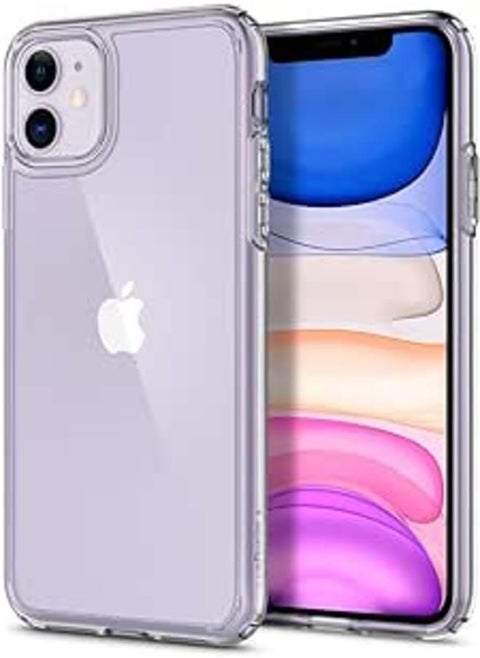 (iPhone 11) Clear Anti-Scratch TPU Back Case for Apple iPhone 11