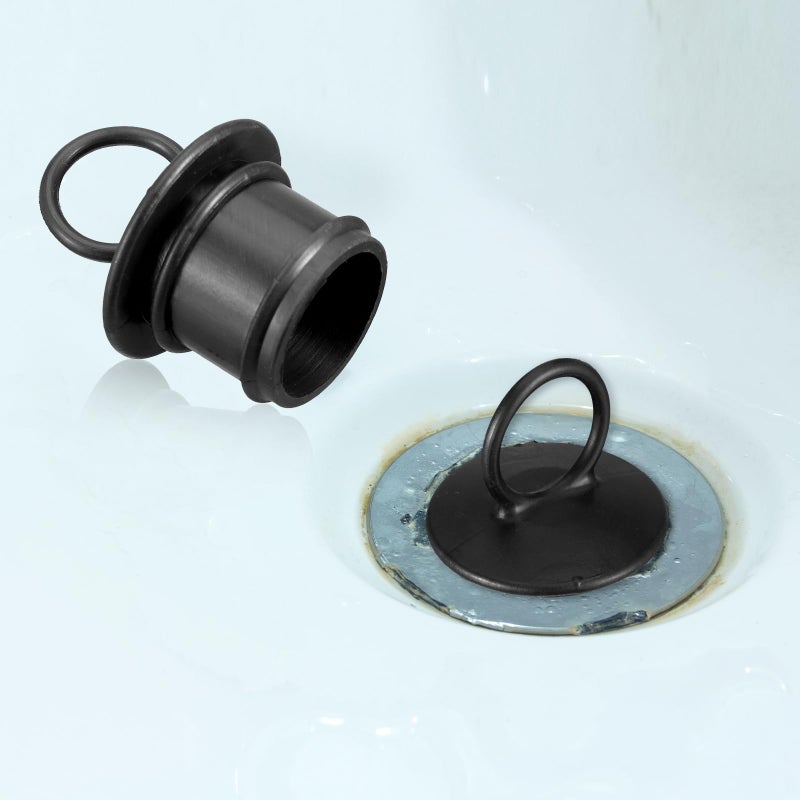 Wenqik 4 Pcs PVC Boat Drain Plug for 1-1/2" 1/8" Livewell Drain Plugs Thru Hull, Push in Boats Scuppers for Prevent Water Overflow(Black,1-1/2") - Image 4