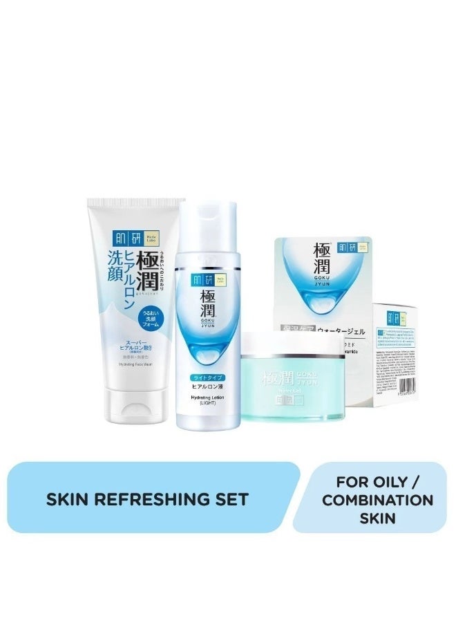 Hada Labo Hada Labo Hydrating Refreshing Skin Light Set - (Cleanser/Hydrating Lotion/Hydrating Water Gel)  - Image 1