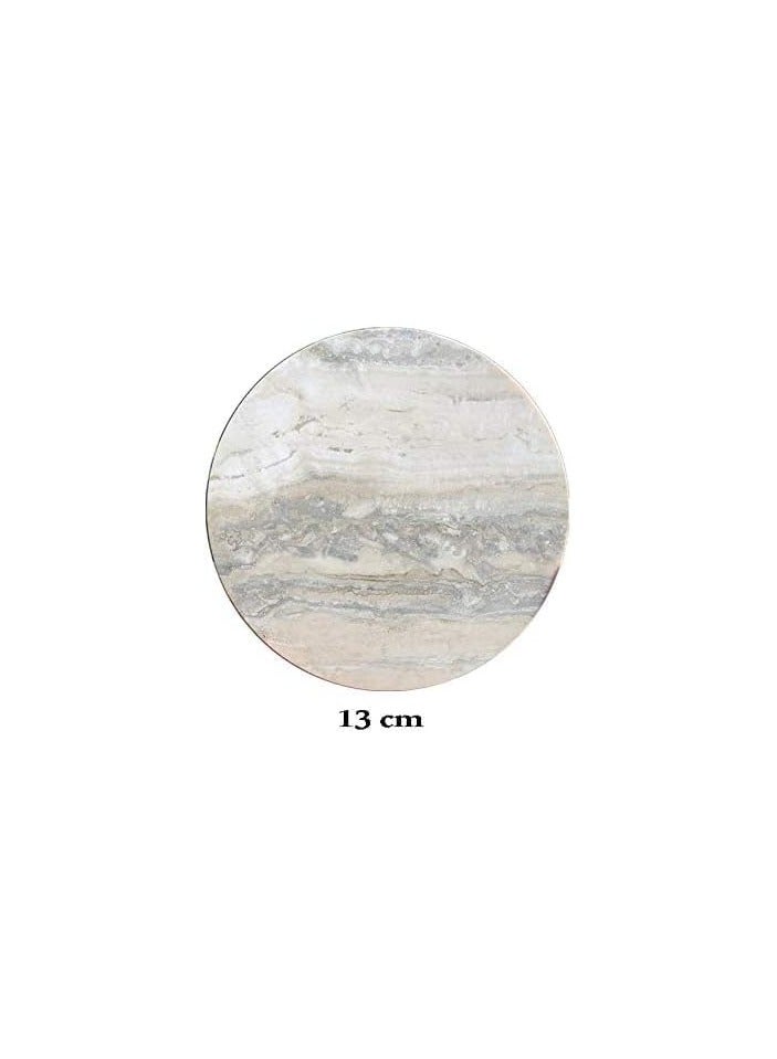 Mini Round Genuine Italian Travertine  - Image 3