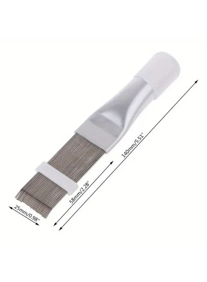 Stainless Steel Air Conditioner Fin Comb Durable Silvery Cleaning Tool - Image 3