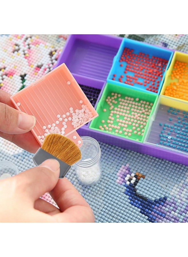 HONBAY 20Pcs Diamond Painting Brush Artist Drawing Mini Flat Brush Applicator Diamond Sweep Brush For Watercoloracrylic Painting And Oil Paint - Image 5