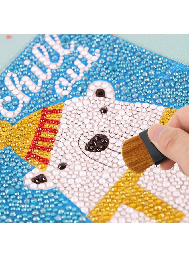 HONBAY 20Pcs Diamond Painting Brush Artist Drawing Mini Flat Brush Applicator Diamond Sweep Brush For Watercoloracrylic Painting And Oil Paint - Image 4