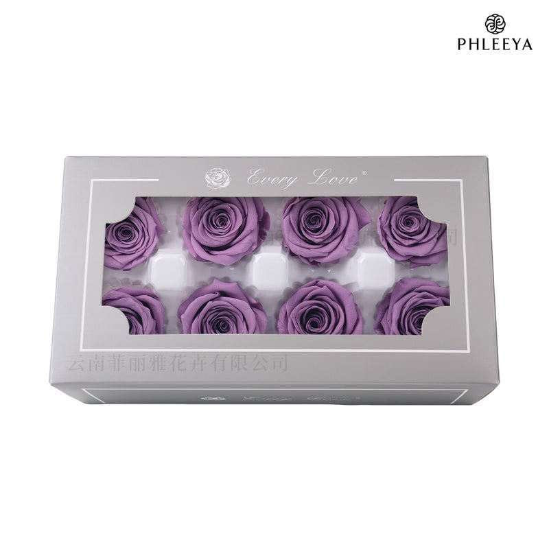 Eternal Flower Rose Flower Head Diy Material 4-5Cm8 Finished Bouquet Gift High Sense Dried Flowers Flowers - Image 1