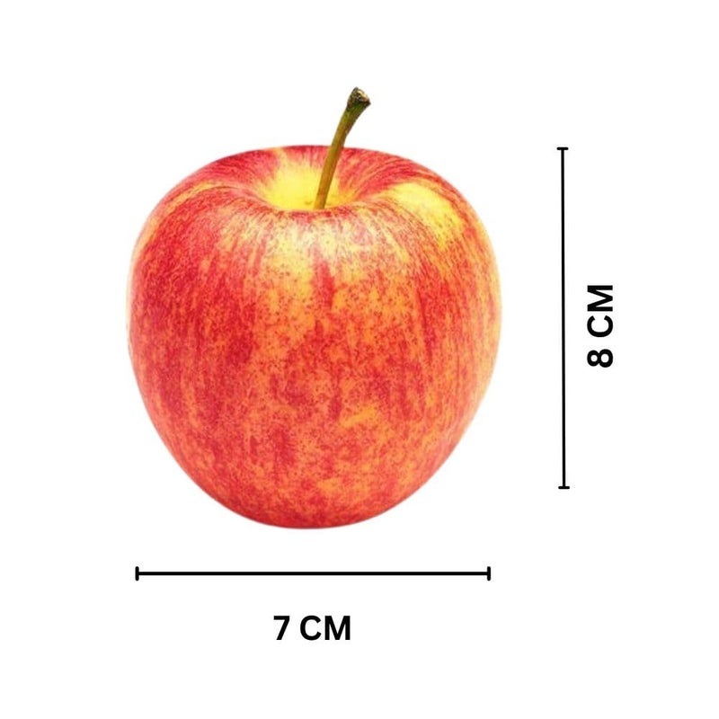 تفاح صناعي مزيف للمنزل، السيارة، متجر الفواكه، السلة، الاستقبال، التصوير، المطبخ، تزيين الفعاليات ومواد تعليم الأطفال - 8 سم (عبوة من 1)