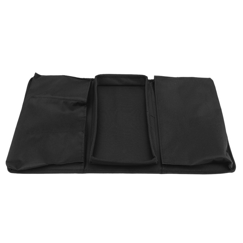 Sofa Armrest Organizer 600D Polyester Oxford Cloth Wear Resistant Washable Durable - Humanized Multi Pocket Design With Hard Tray Remote Control Holder for Living Room Home Organization - Image 5