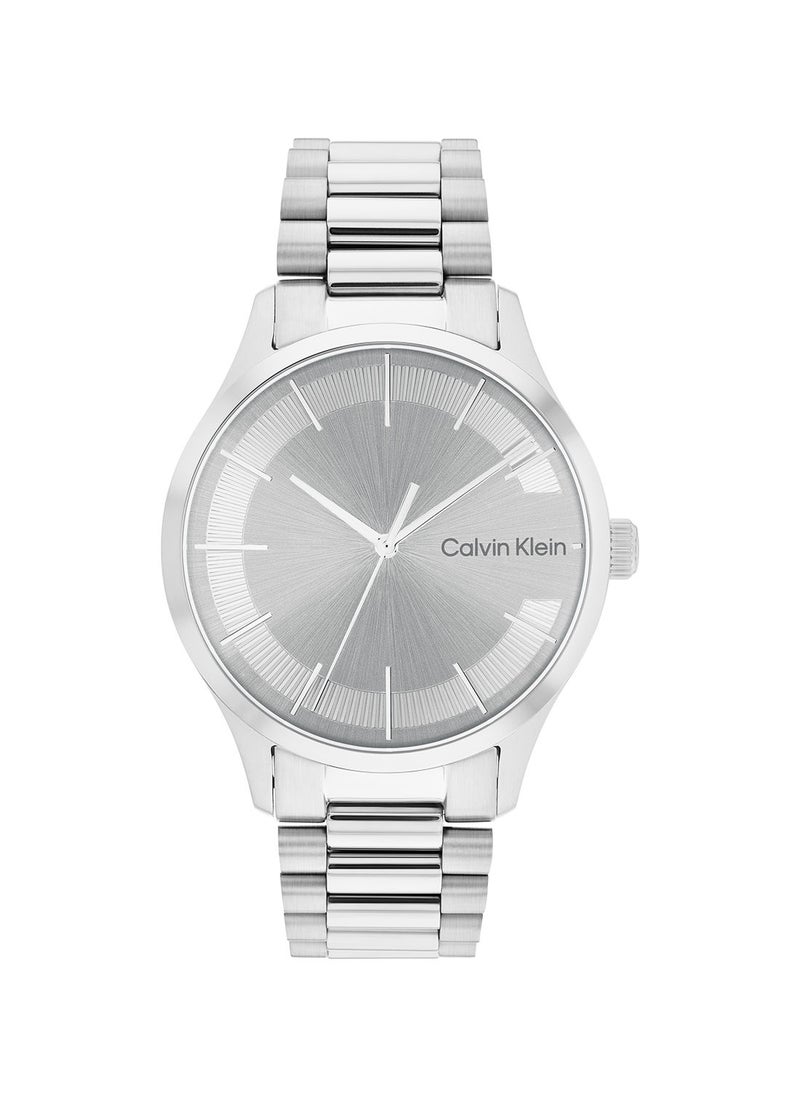 CALVIN KLEIN - Analog Round Waterproof  Wrist Watch With Stainless Steel 25200036 - Image 1