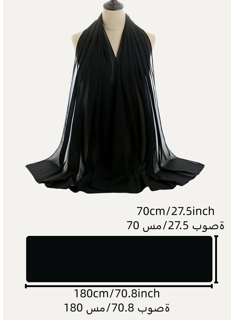 الأبحاث المتعلقة ب الصلبة الملونة وشاح الشيفون فقاعة - Image 4