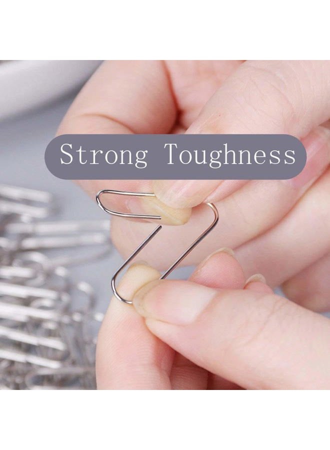 Vinaco Paper Clips Smooth Silver, 100 Pack Paper Clips Large 2Inch (50mm), Durable & Rust Resistant Coating. for Office, School Document Organizing - Image 3