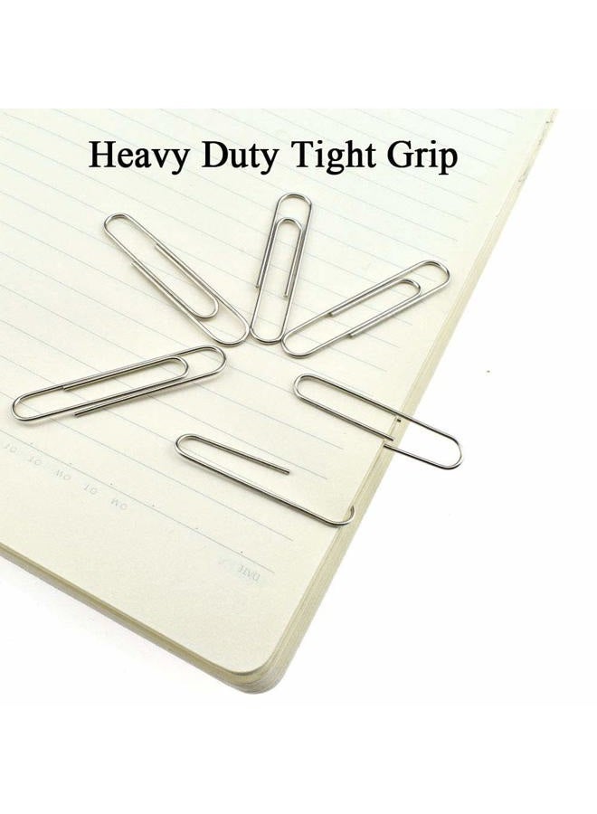 Vinaco Paper Clips Smooth Silver, 100 Pack Paper Clips Large 2Inch (50mm), Durable & Rust Resistant Coating. for Office, School Document Organizing - Image 5
