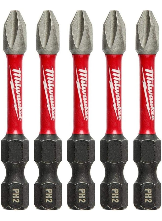 Milwaukee Milwaukee 48-32-4602 Power Bit, 2 Drive, Phillips Drive, 1/4 in Shank, Hex Shank, Steel, Sold as 2 Pack, 10 Count Total - Image 3