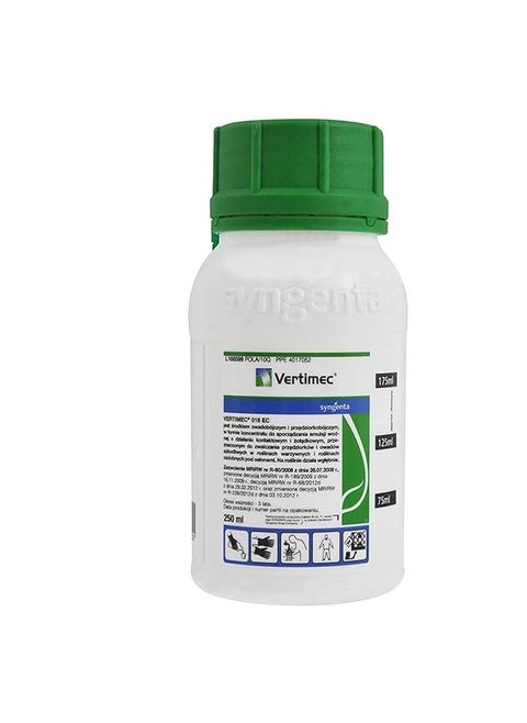Vertimec Abamectin 1.8 EC 250 ml is a Highly Effective AAcaricide and Insecticide Designed for the Control of a Wide Range of Pests on Various Crops.