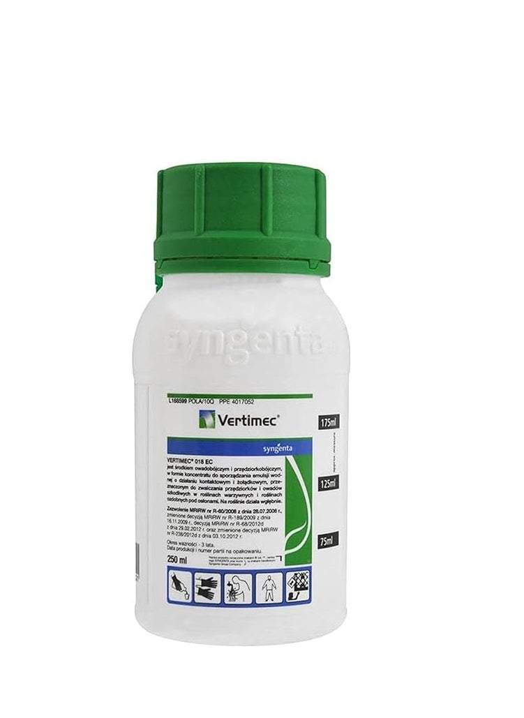 syngenta - Vertimec Abamectin 1.8 EC 250 ml is a Highly Effective AAcaricide and Insecticide Designed for the Control of a Wide Range of Pests on Various Crops. - Image 1