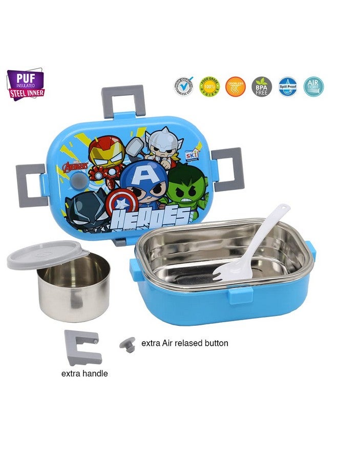 SKi Homeware SKI Delicacy Insulated Steel Lunch Box for Kids (Avenger) - Image 2