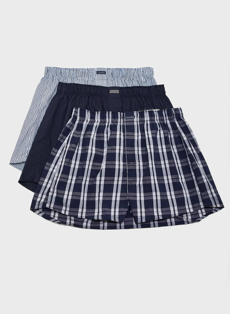 CALVIN KLEIN 3 Pack Assorted Trunks
