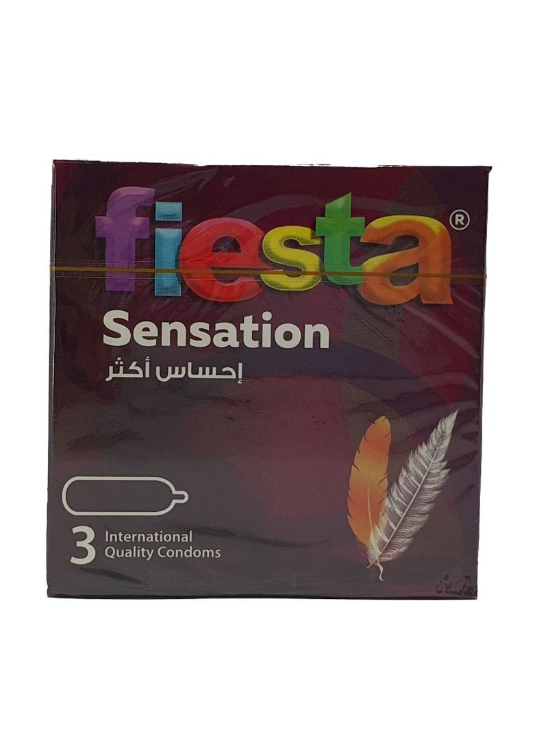 FIESTA - Fiesta Sensation - Ultra Thin Condoms - Pack of 3 Pcs - Image 1