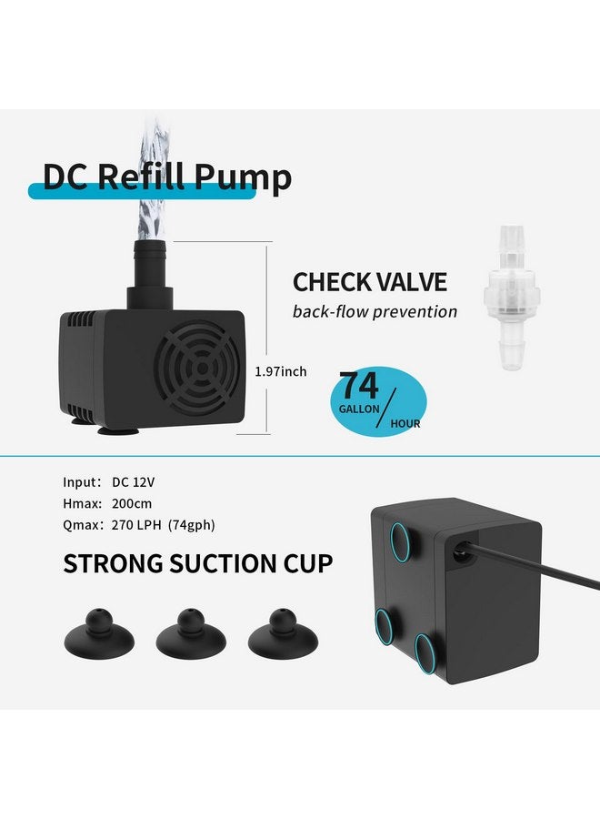 Fzone Auto Top Off for Saltwater Aquarium & Fresh Aquarium |Upgraded Controller| QST Alarm |0.7 inches| Dual Optical Sensor - Image 3