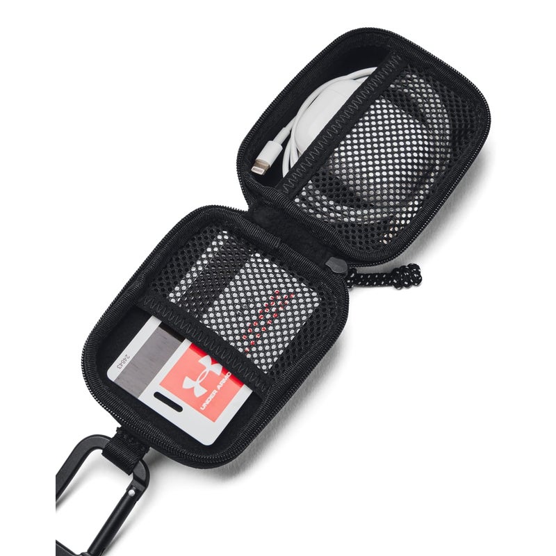 UNDER ARMOUR حاوية مايكرو الأساسية للبالغين من أندر أرمور، (001) أسود/أسود/أبيض، مقاس واحد يناسب معظم الأشخاص - Image 3