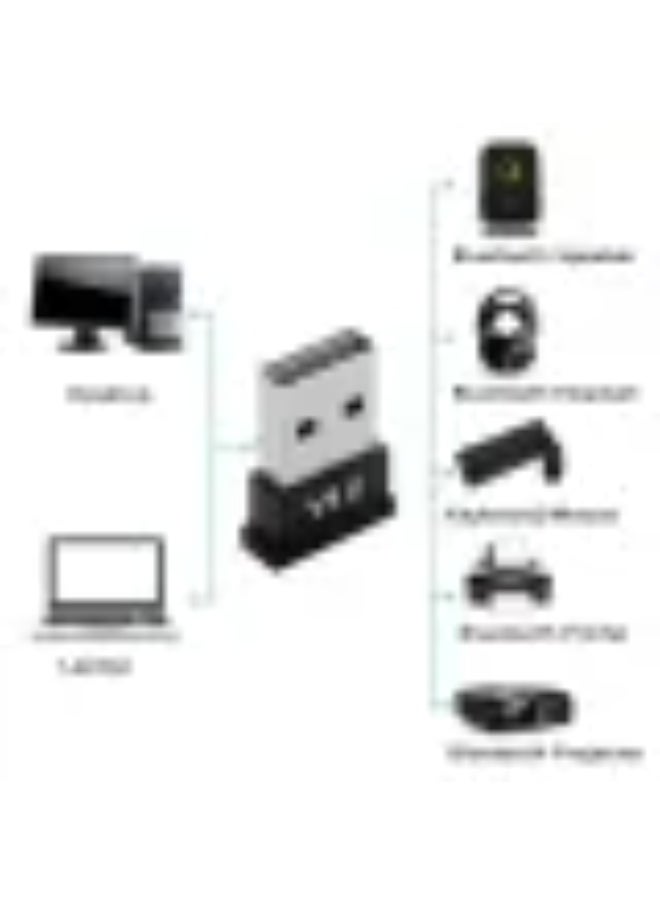 Bluetooth USB Dongle 5 V High-Speed Adapter – Mini Bluetooth Receiver for PC & Laptop | Supports Wireless Headphones, Mouse, Keyboard, Game Controller, Fast Data Transfer – Compatible with Windows  - Image 2