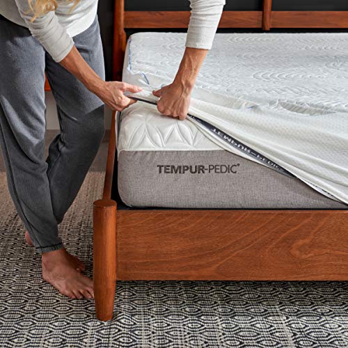 Tempur-Pedic Cool Luxury Mattress Protector, Queen, White - Image 4