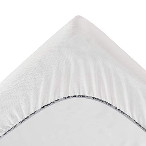 Tempur-Pedic Cool Luxury Mattress Protector, Queen, White - Image 3