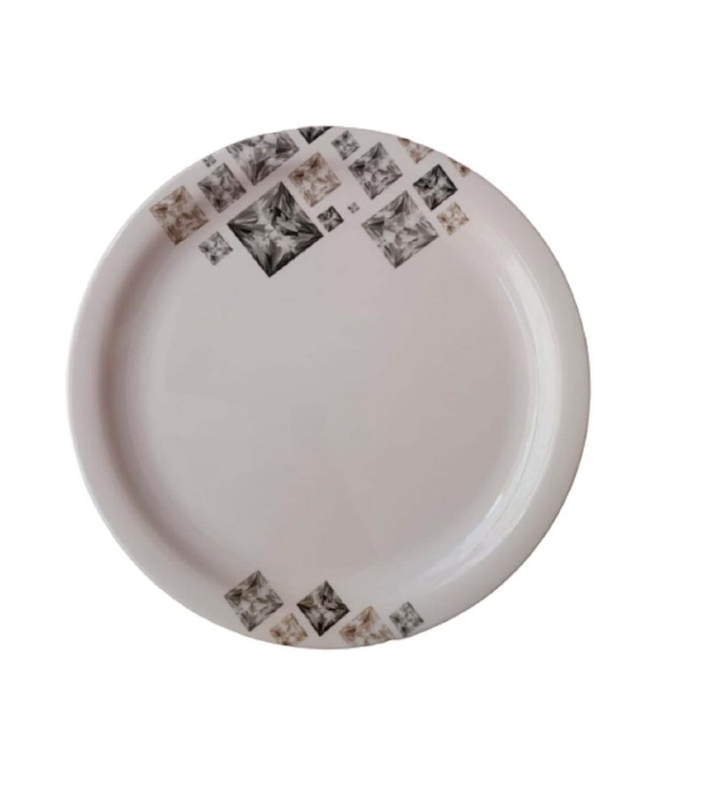Servewell Melamine Round Dinner Serving PlateSolitare Printed11 InchSet of 6 pcs - Image 5