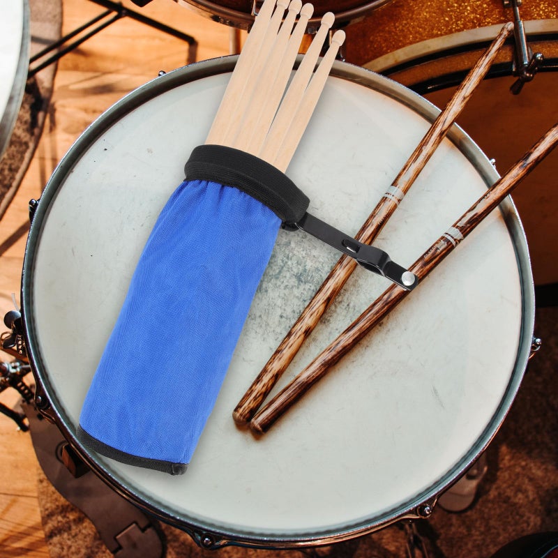 Blue Drumstick Holder Bag Portable Storage Pouch With Handle For Drum Kit Percussion Players - Image 5