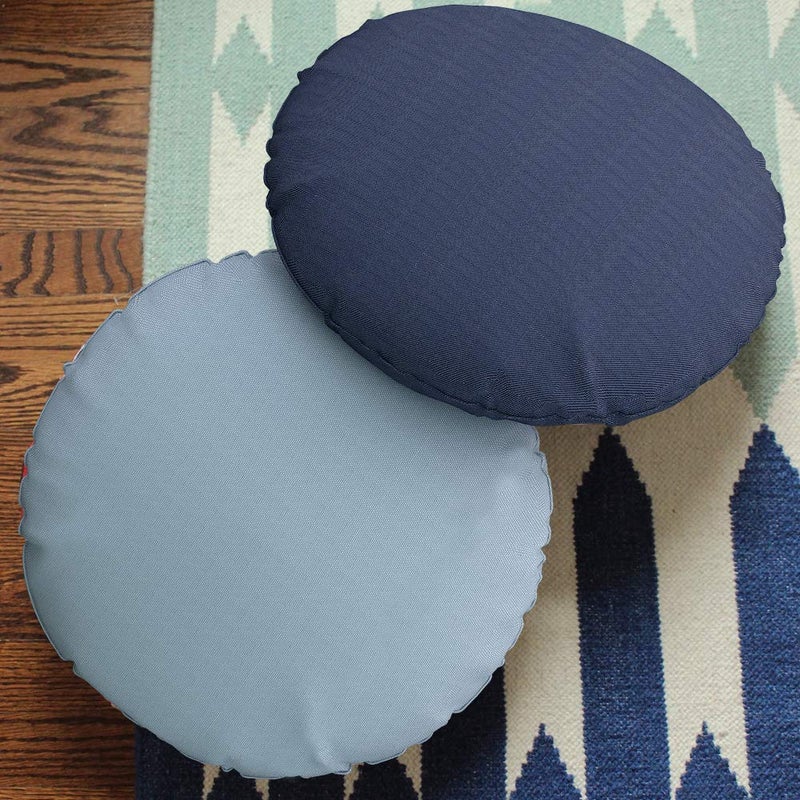 Covers & all Round Pillow Cover, Weather & UV Resistant Water Repellant Protector for Pillows Home Office Living Room Decor Chair Sofa Couch, with Zippers (30" Diameter x 5" H, Charcoal Grey) - Image 5