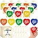Arrowbash 30 Set Jesus Loves You Gifts Christian Heart Stress Balls Bulk with Card 248 Mothers Day Heart Shaped Stress Relief Fidget Ball Toy for First Communion Baptism Religious Party Favor - Image 2