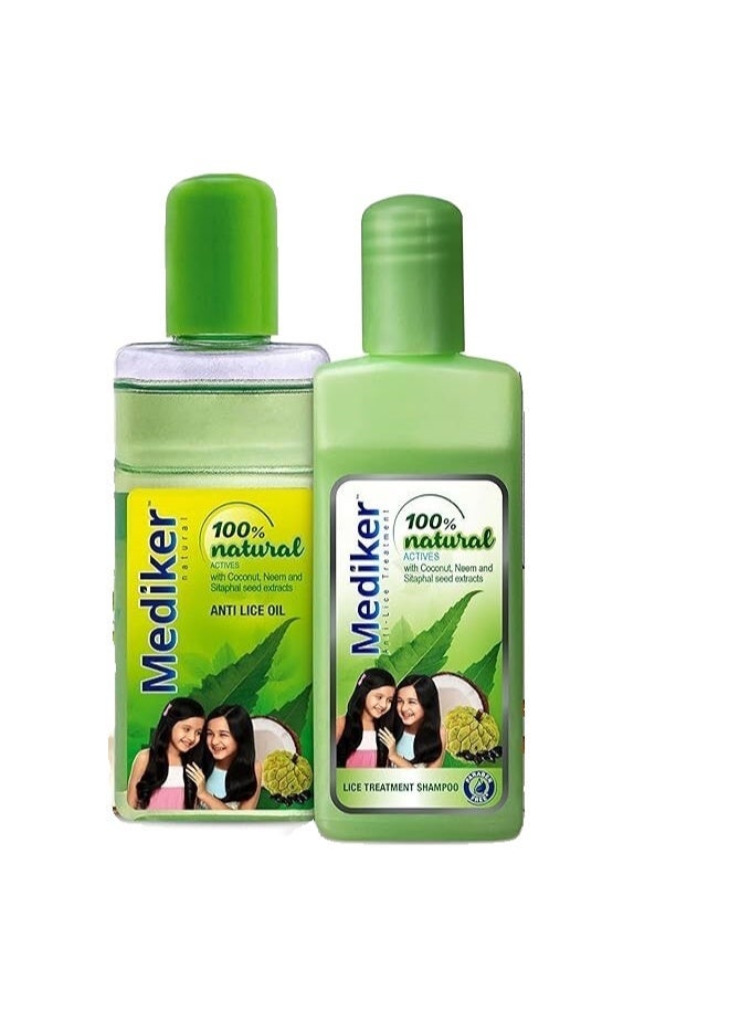 Mediker Anti Lice Treatment Shampoo and Oil - 50ml Each - Image 2