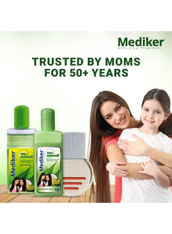 Mediker Anti Lice Treatment Shampoo and Oil - 50ml Each - Image 5