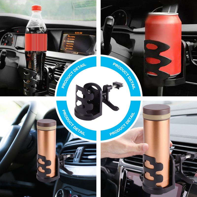 1PC Universal Car Air Vent Drink Rack Water Cup Holder Beverage Storage Shelf - Image 4