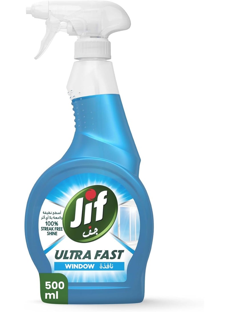 جيف بخاخ منظف الزجاج فائق السرعة – 500 مل، لمعان بدون خطوط - Image 1
