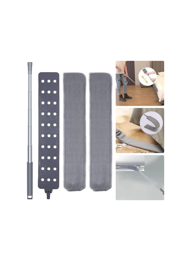 promass Retractable Gap Dust Cleaner, Dusters for Cleaning, Microfiber Hand Duster, Telescopic Dust Brush for Wet and Dry, Cleaning Tools for Home Bedroom Kitchen for Sofa Bed Furniture Bottom - Image 2