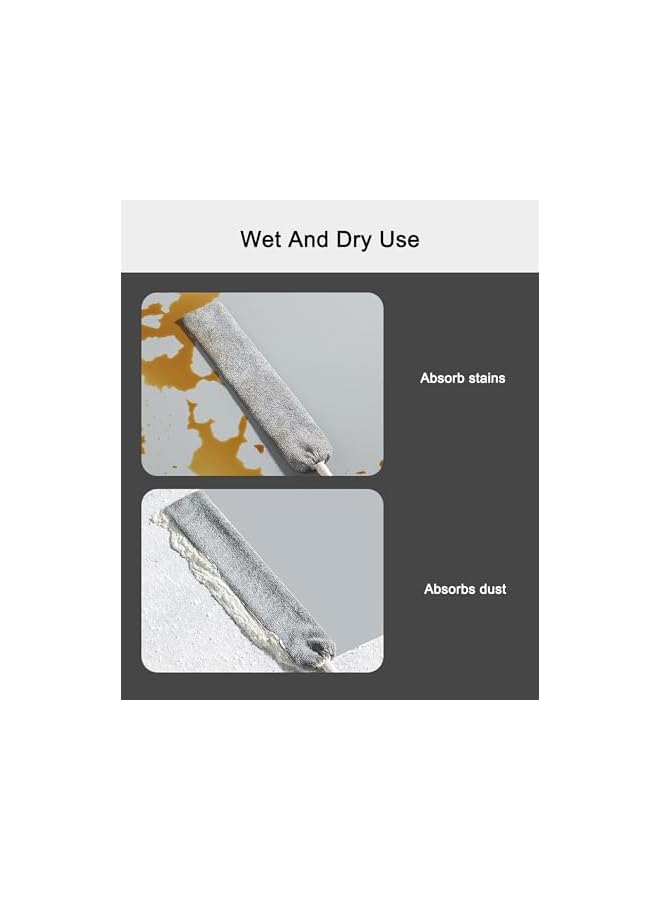 promass Retractable Gap Dust Cleaner, Dusters for Cleaning, Microfiber Hand Duster, Telescopic Dust Brush for Wet and Dry, Cleaning Tools for Home Bedroom Kitchen for Sofa Bed Furniture Bottom - Image 4