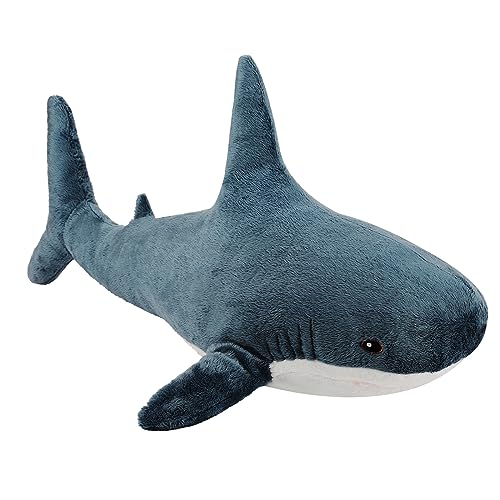MUPI Shark Stuffed Animal Plush 23 Cute Shark Toy Plush Pillows Soft Cotton Sharks Plushies Ocean Sea Animal Doll Gifts for Boys Girls Kids AdultsNavy Blue - Image 1