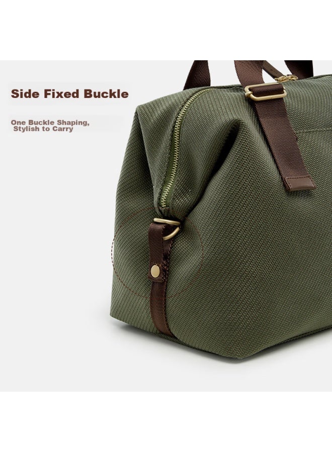 OIWAS Aihua City Travel Bag, Women's Large Capacity Luggage Bag, Handbag, Crossbody Bag, Gym Bag, Business Trip Bag, Moss Green - Image 5