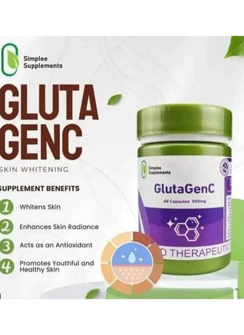 Simplee Supplements Simplee GlutaGenC Whitening Capsule Supplement  - Image 2