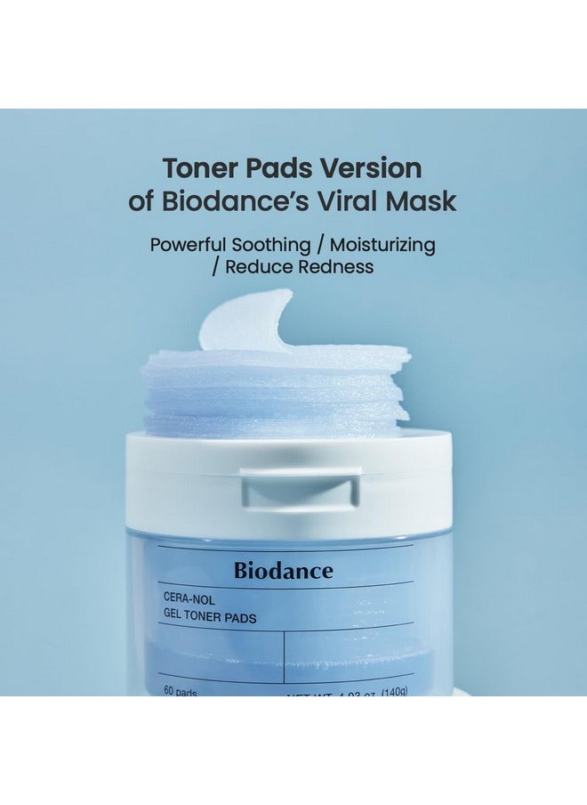 BIODANCE Biodance Cera-nol Gel Toner Pads | Hydrating, Soothing Korean Toner Pads for Sensitive Skin | 4.93 fl.oz.(140g), 60Pads  - Image 4